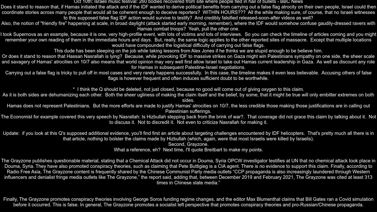 Is there any evidence that supports the claim that IDF killed their own citizens on 7th October