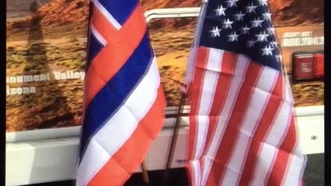 Flying the Hawaiian Flag on the People’s Convoy to DC