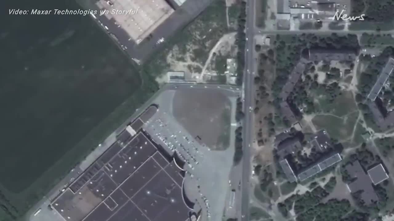 Satellite imagery shows destruction in Mariupol, Ukraine following Russian strik
