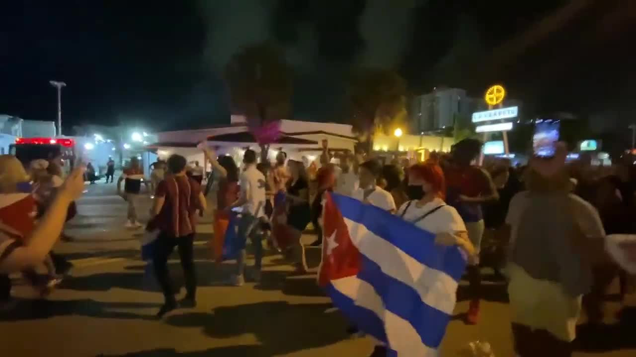 For the second day, mass protesters are taking the streets in Cuba.