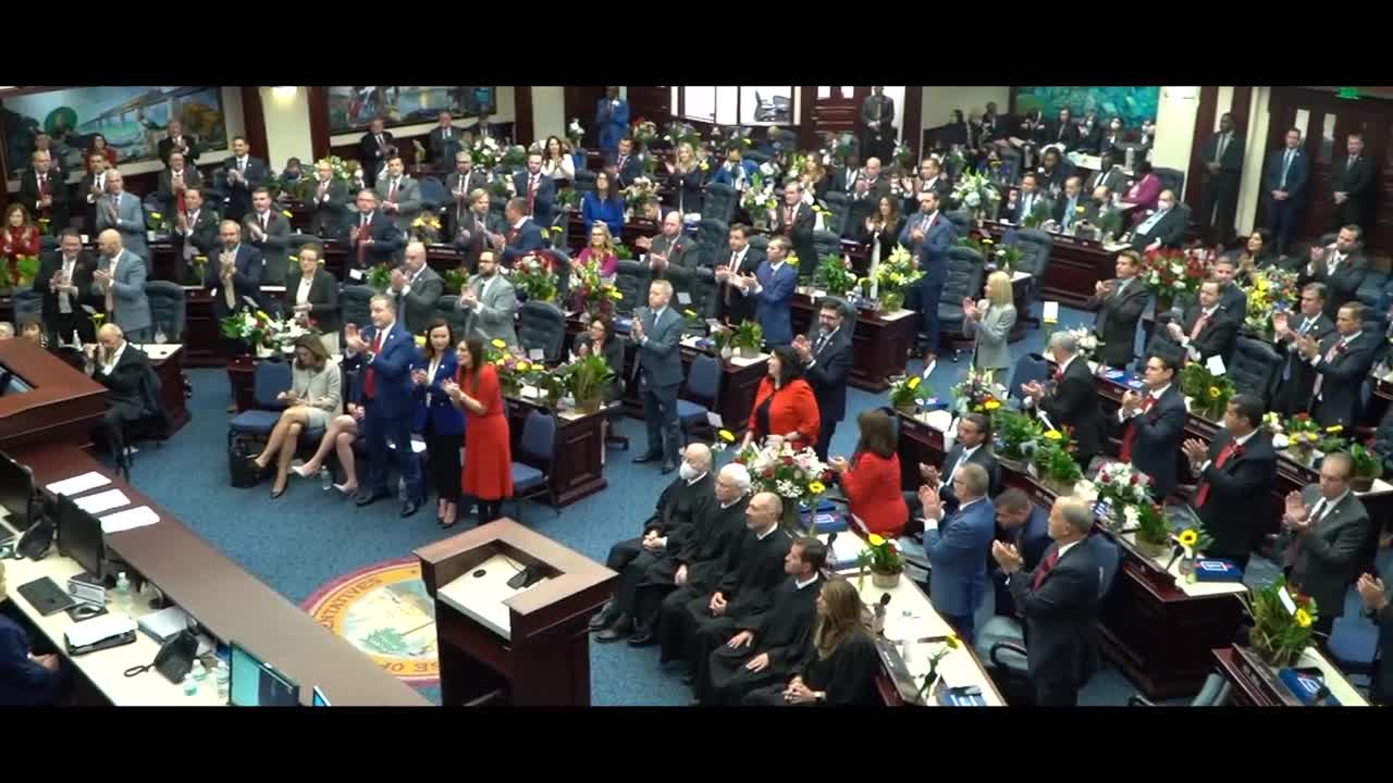 State of the state Florida by Rob DeSantis