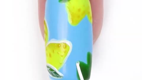 #shorts @NailsInspiration Cute Lemon Nail Art 🍋 #nailart#nailarttutorial#nailsartdesign #beautyhacks