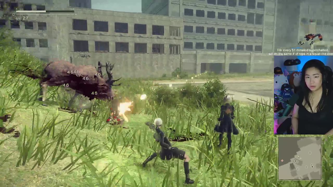 Nier Automata Route B | Super Squat Square Up - Part 5