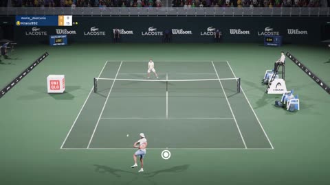 Top Spin 2K25 Federer vs Tiafoe Court Level View Legend Difficulty PS5 4K 60fps