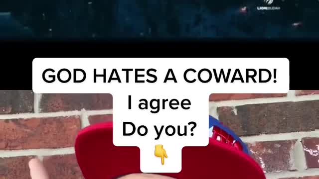 GOD HATES A COWARD! Do you agree? #god #inspiration #strength #motivation #faith #shorts