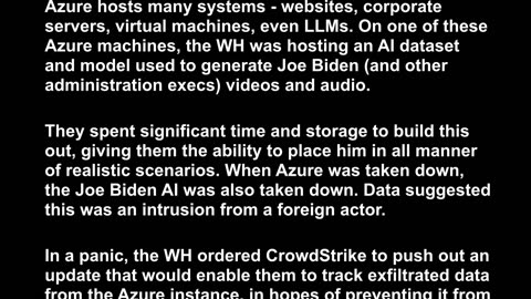 Interesting food for thought - AI took down actor Joe Biden