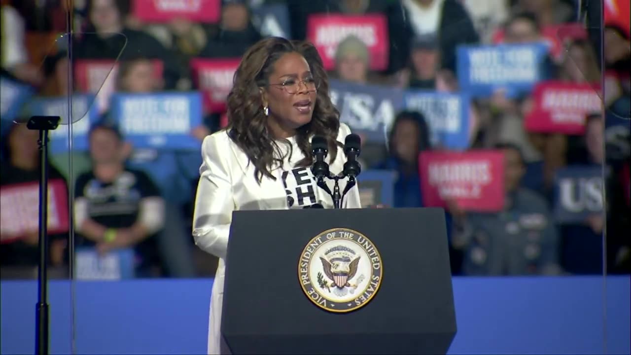 Oprah Winfrey gives speech at Harris rally in Philadelphia: FULL SPEECH 4 minutes