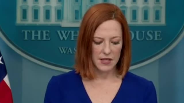 During the podcast recording last week, Psaki was asked if Doocy is a 'stupid sone of a b***h'