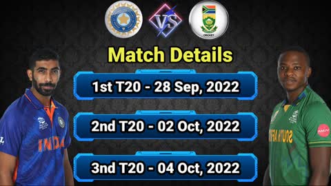 South Africa tour of india 3 T20 Series 2022 South Africa team schedule and final squad SA Squad