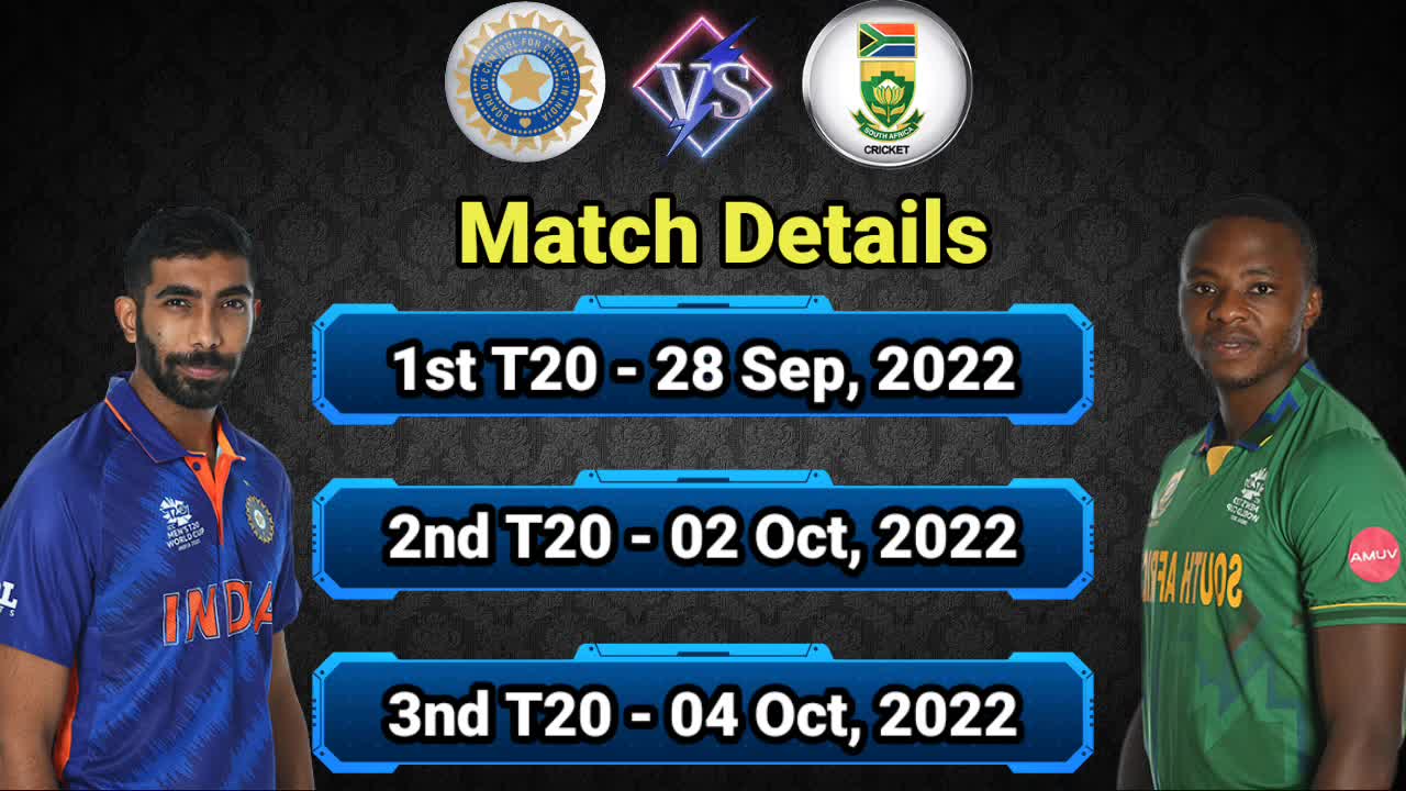 South Africa tour of india 3 T20 Series 2022 South Africa team schedule and final squad SA Squad