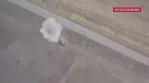 The drone found and destroyed the barrage munition.