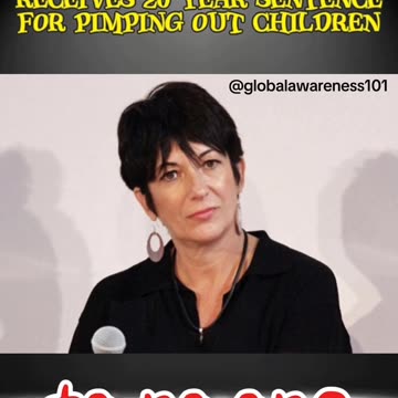 Ghislaine Maxwell sentence 20yrs in prison for pimping out children to no one