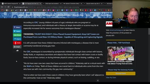 Faggot ass monkeypox gets a toddler & a baby