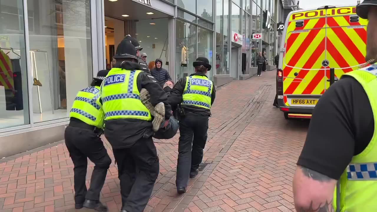 ANTIFA member in Bournemouth arrested for assault in the town centre.