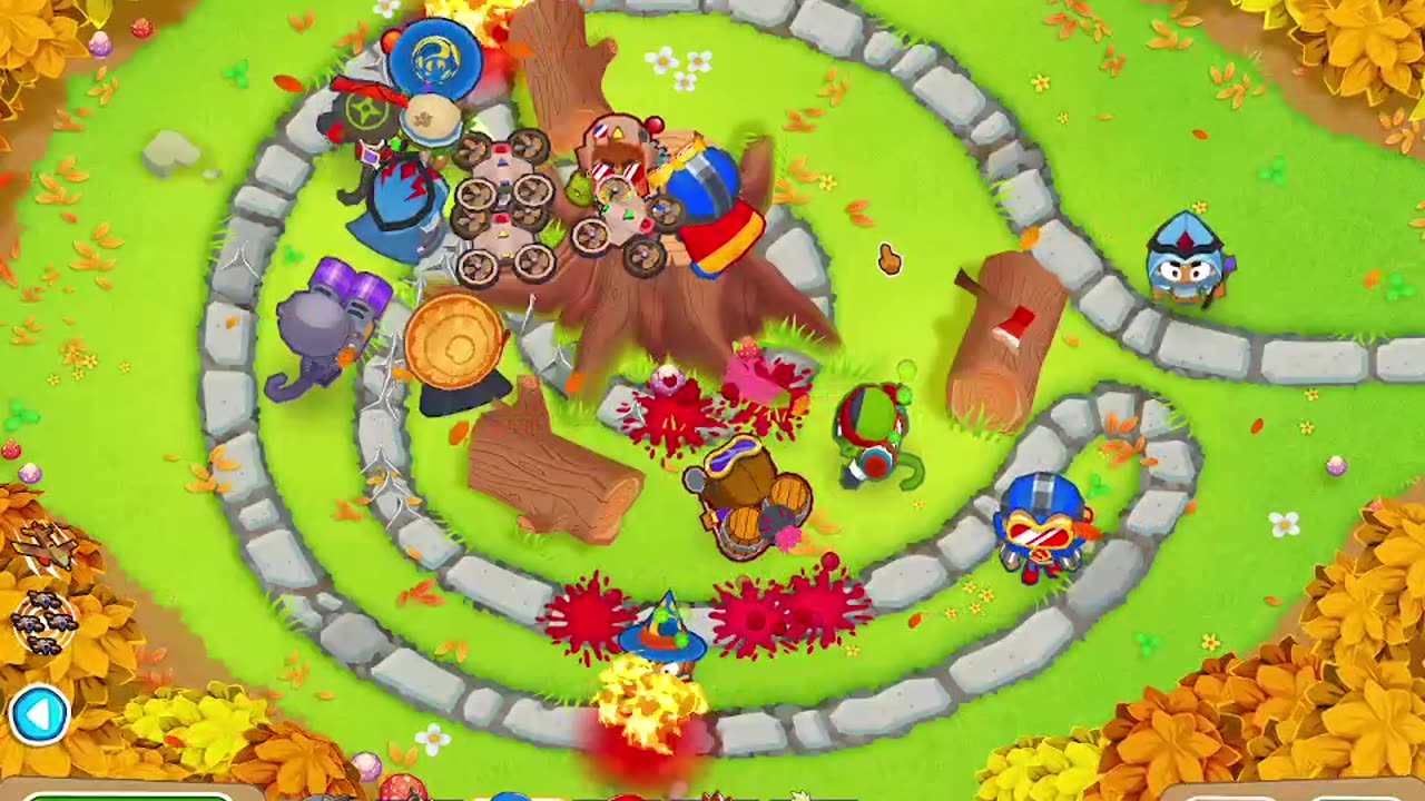 BTD6 Tree stump Magic monkeys only