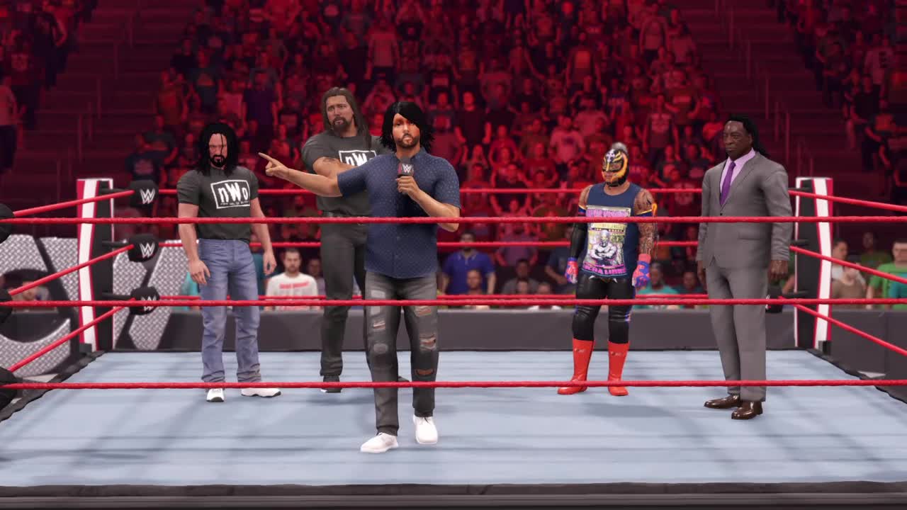 wwe 2k22 myrise walkthrough 36 AJ styles inturpts