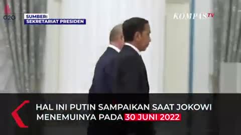 Putin reminded Jokowi about Russia which had a great service to Indonesia