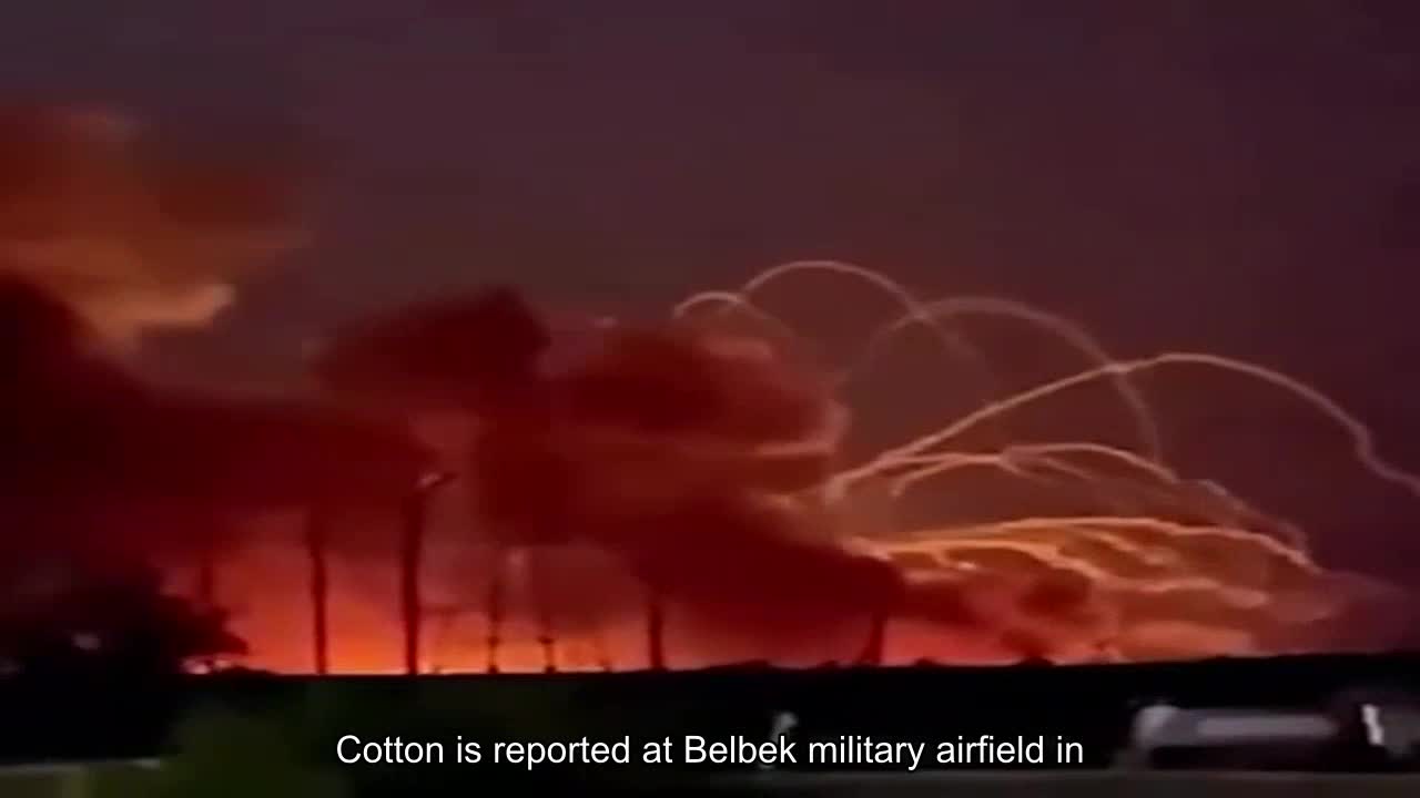 Explode is reported at Belbek military airfield in Crimea