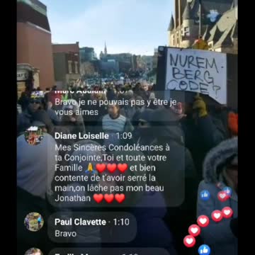 Montreal Jan. 8, 2022 No Vax Passport The Media Is The Virus Protest