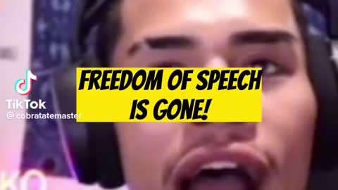Freedom of Speech is gone