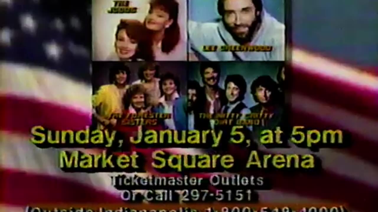 January 4, 1986 - Ad for WFMS/WTHR Country Concert at Market Square Arena