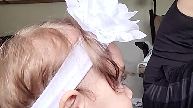 Baby Monster!! (She hit play)