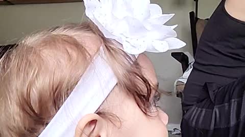 Baby Monster!! (She hit play)