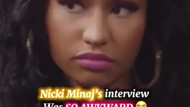 Nicki Minaj really uncomfortable with this interview