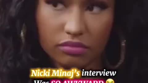 Nicki Minaj really uncomfortable with this interview