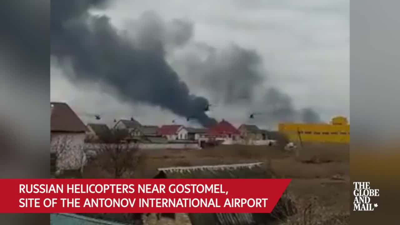Missile strikes and helicopter deployments mark first day of Russian attacks on