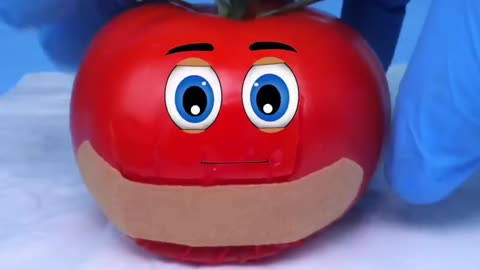 Tomato has babies | Fruit surgery #shorts