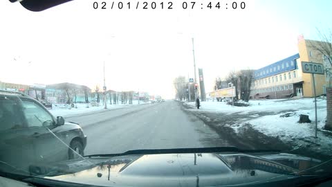 Truck Crashes Into Light Pole