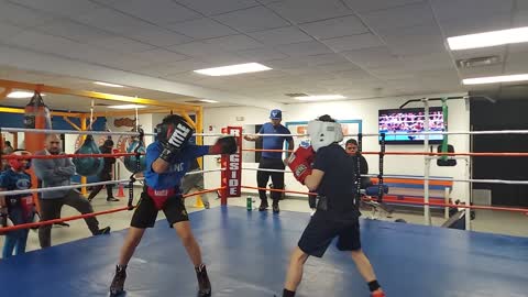 Joey boxing Jayden 1. 3/1/22.