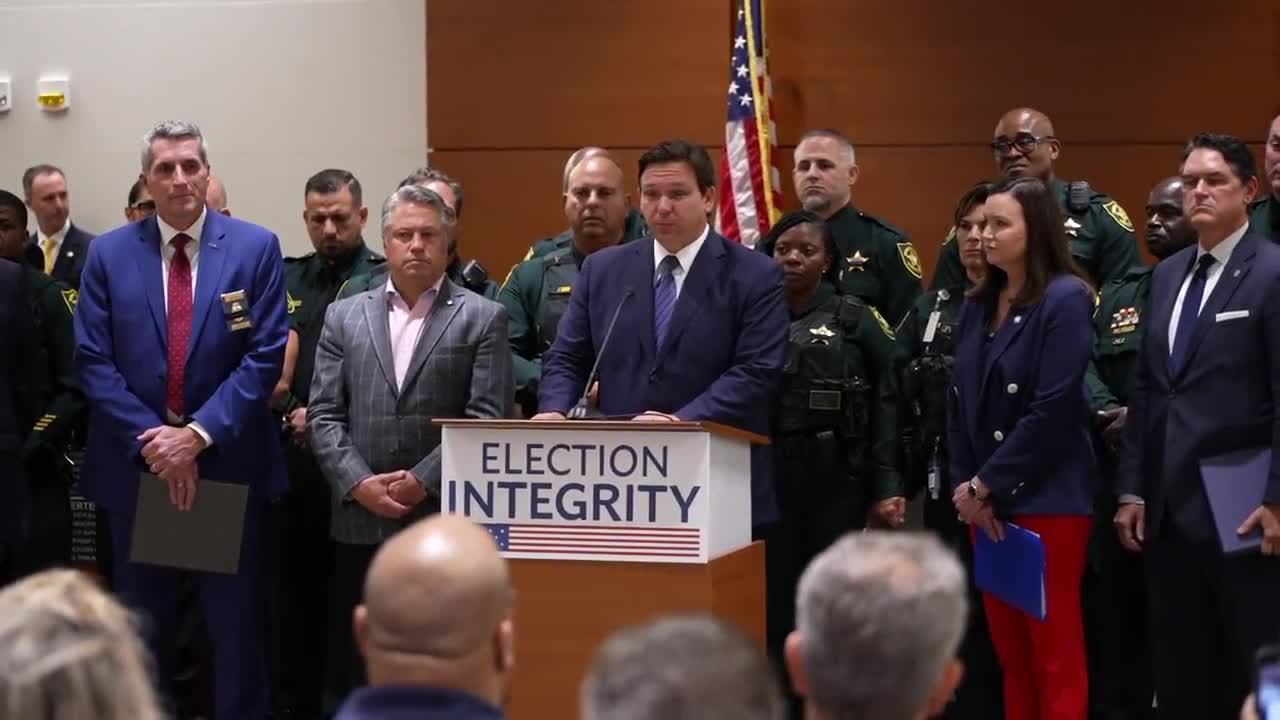 DeSantis doing his job.
