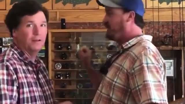 Watch How Tucker Handles Being Confronted by Fly Fisherman Who Calls Him the 'Worst Human Being'