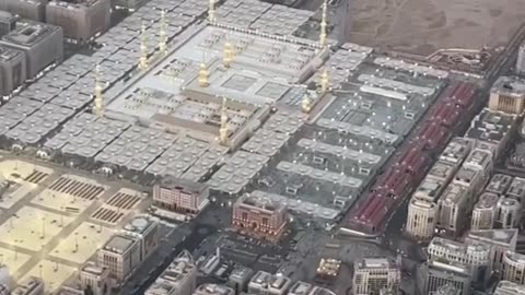 Beautifule view of Grand Mosque of Madina