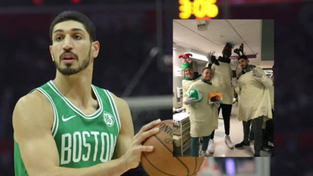 Enes Kanter, Tacko Fall Spread Holiday Cheer At Boston Children's Hospital