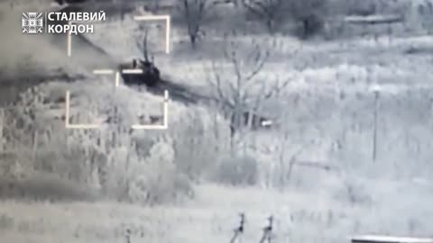 Russian APC Smashed by ATGM
