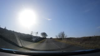 Driving in Dartmoor. Speedlapse. GoPro