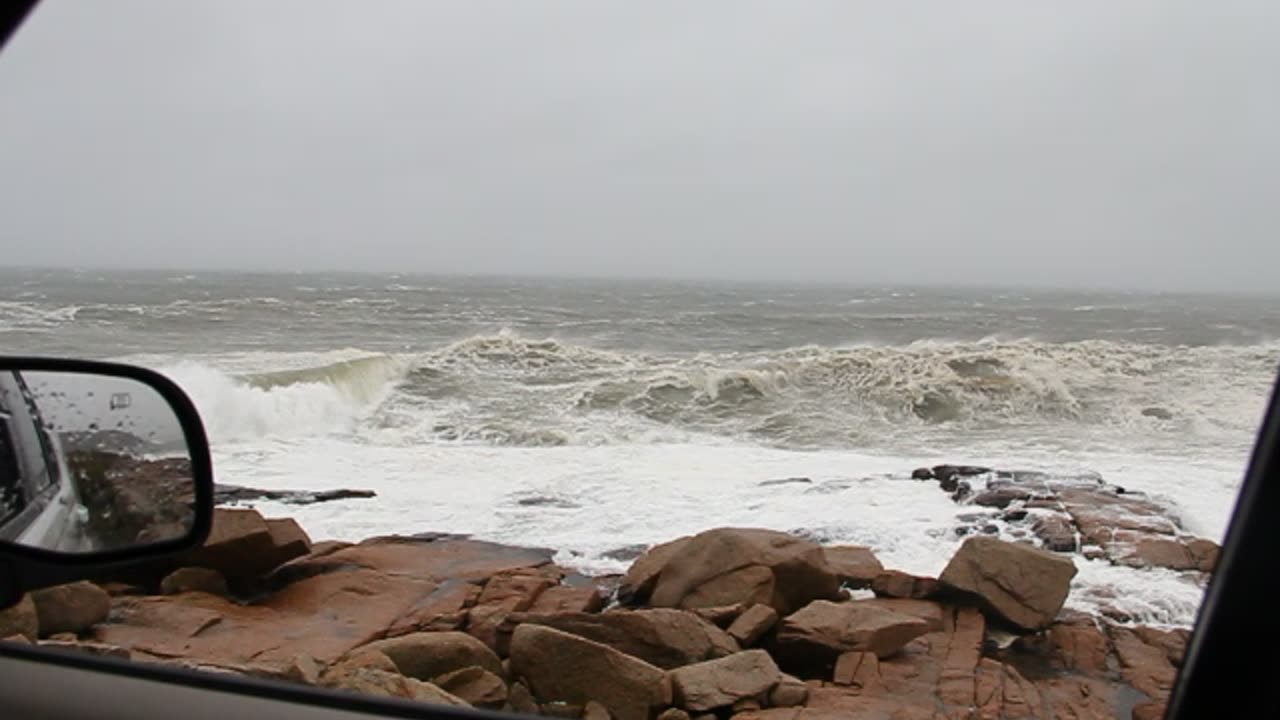 Crashing Waves in Magnolia Massachusetts