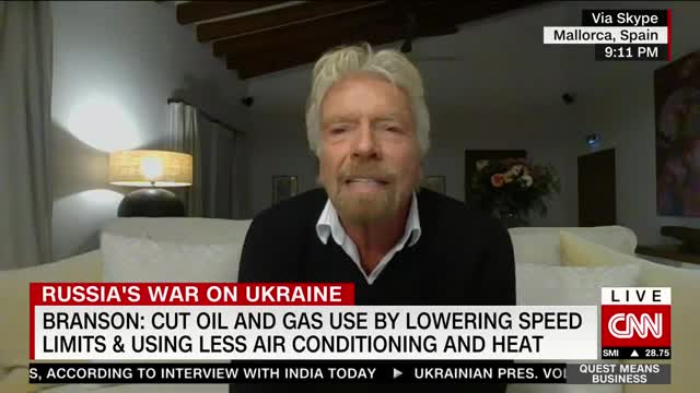 Richard Branson proposes steps on reducing Russian oil use