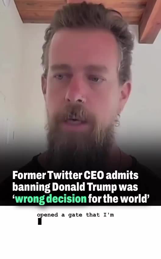 Dorsey says Trump was the right decision for company but the wrong decision for world