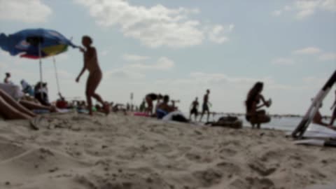 View from the ground beach side