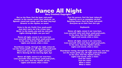 Dance All Night Song