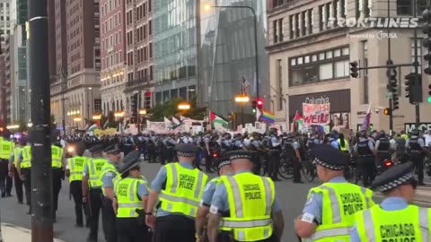 Police protecting democrats from democrats