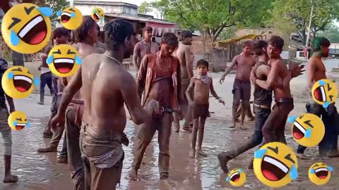 Holi Enjoy Funny Dance In India Bhojpuri Songs On Dj