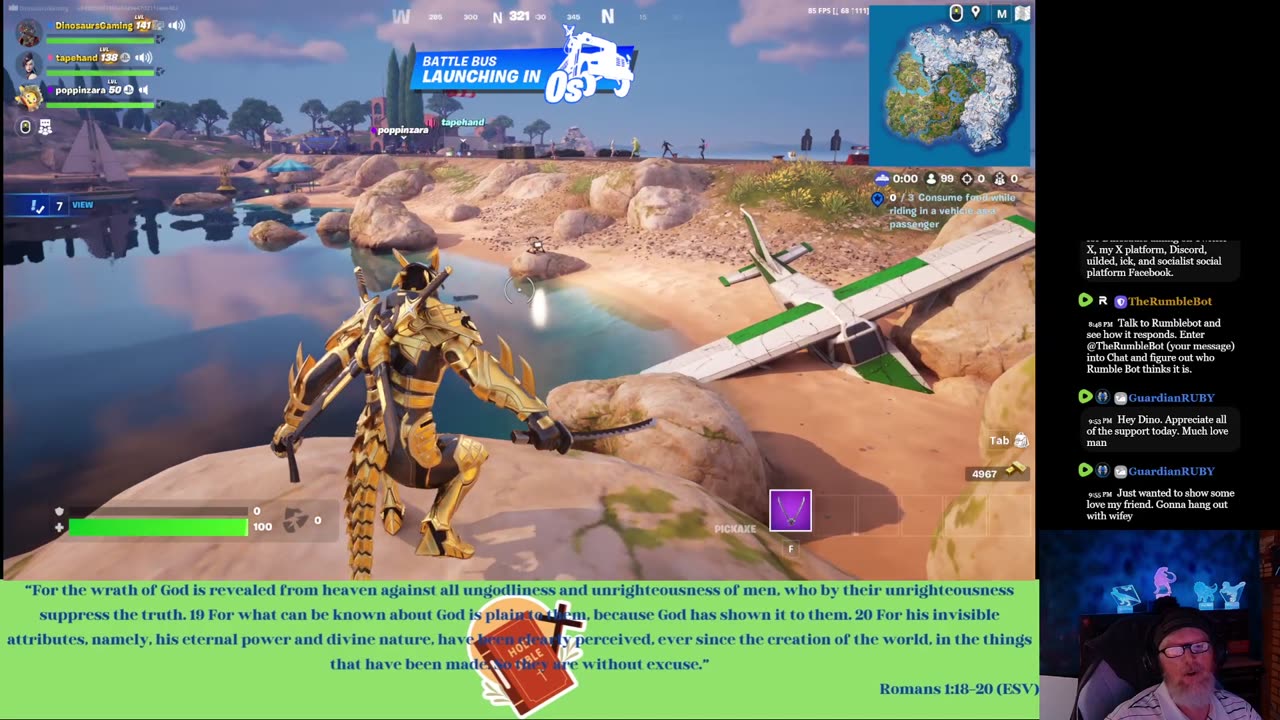 Fortnite? Yep, still trying to level up. Come join in the Chat.