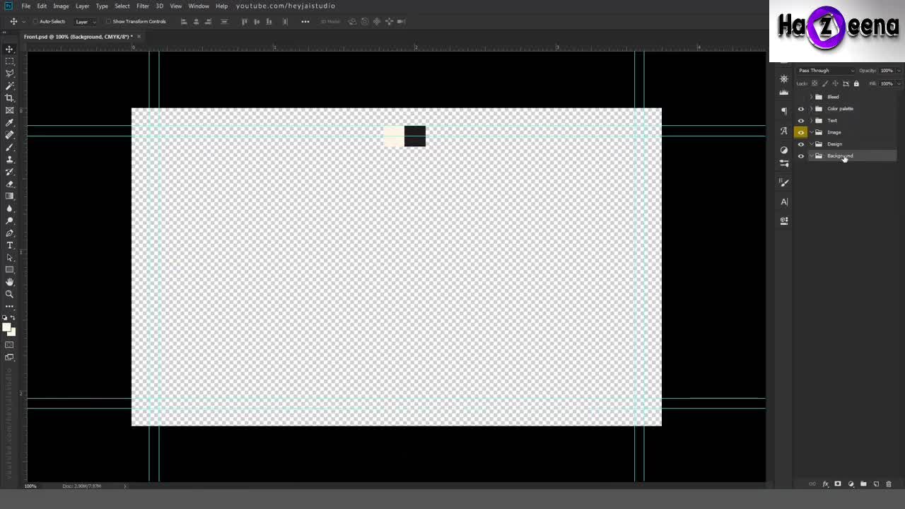 Hazeena | Photoshop Business card Tutorial | Digital Marketing Company | SEO Company