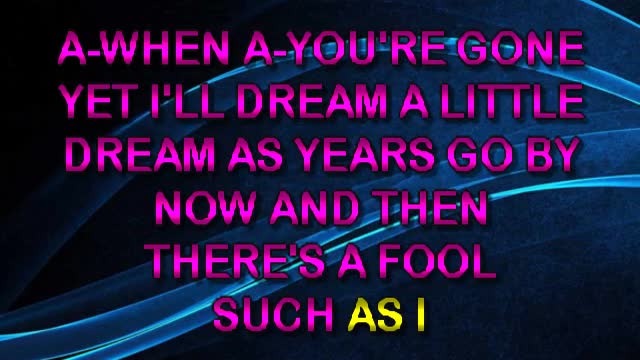 kbkaraokeking fool such as i (elvis)