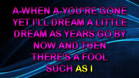 kbkaraokeking fool such as i (elvis)